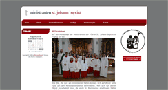 Desktop Screenshot of minis-joh.kath-toeging.de